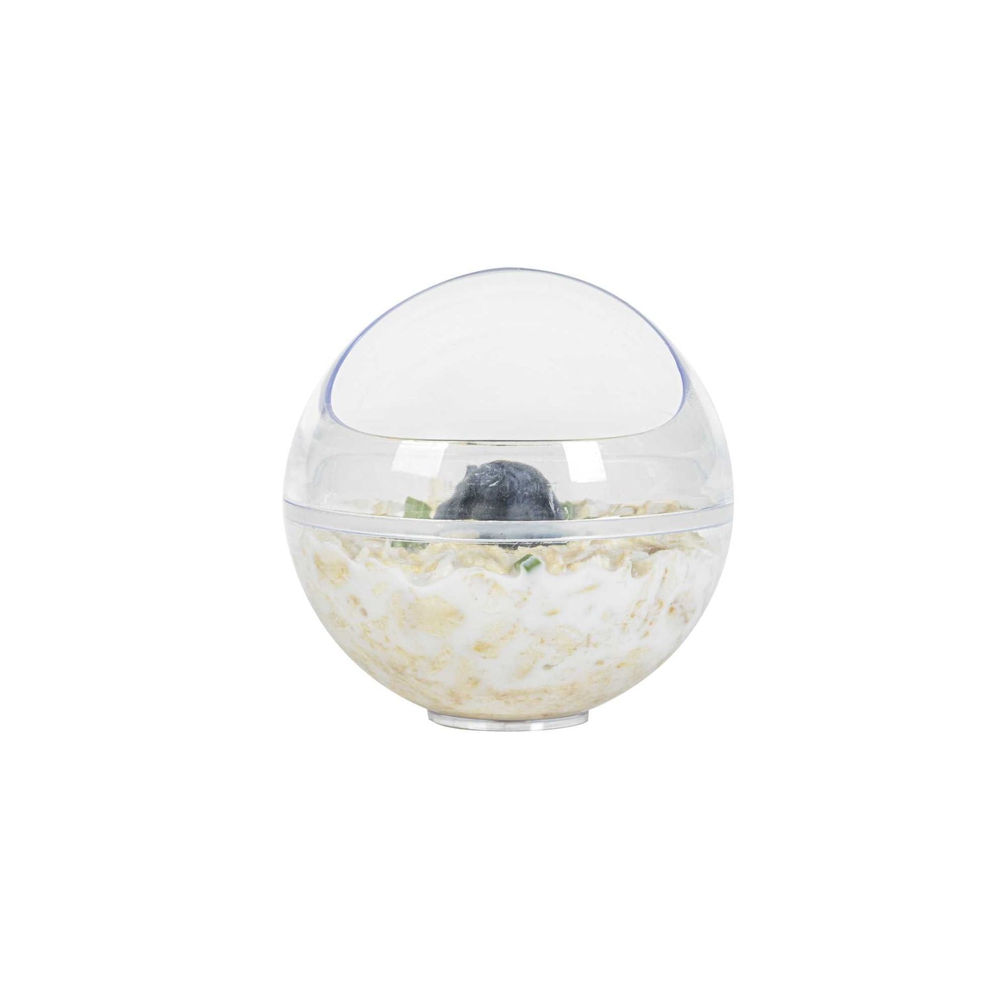Mini Serve 3 oz Round Clear Plastic Balloon Bowl - 2 1/2" x 2 1/2" x 2 1/2" - 10 count box