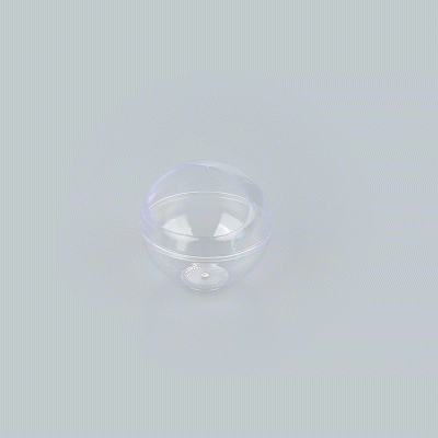 Mini Serve 3 oz Round Clear Plastic Balloon Bowl - 2 1/2" x 2 1/2" x 2 1/2" - 10 count box