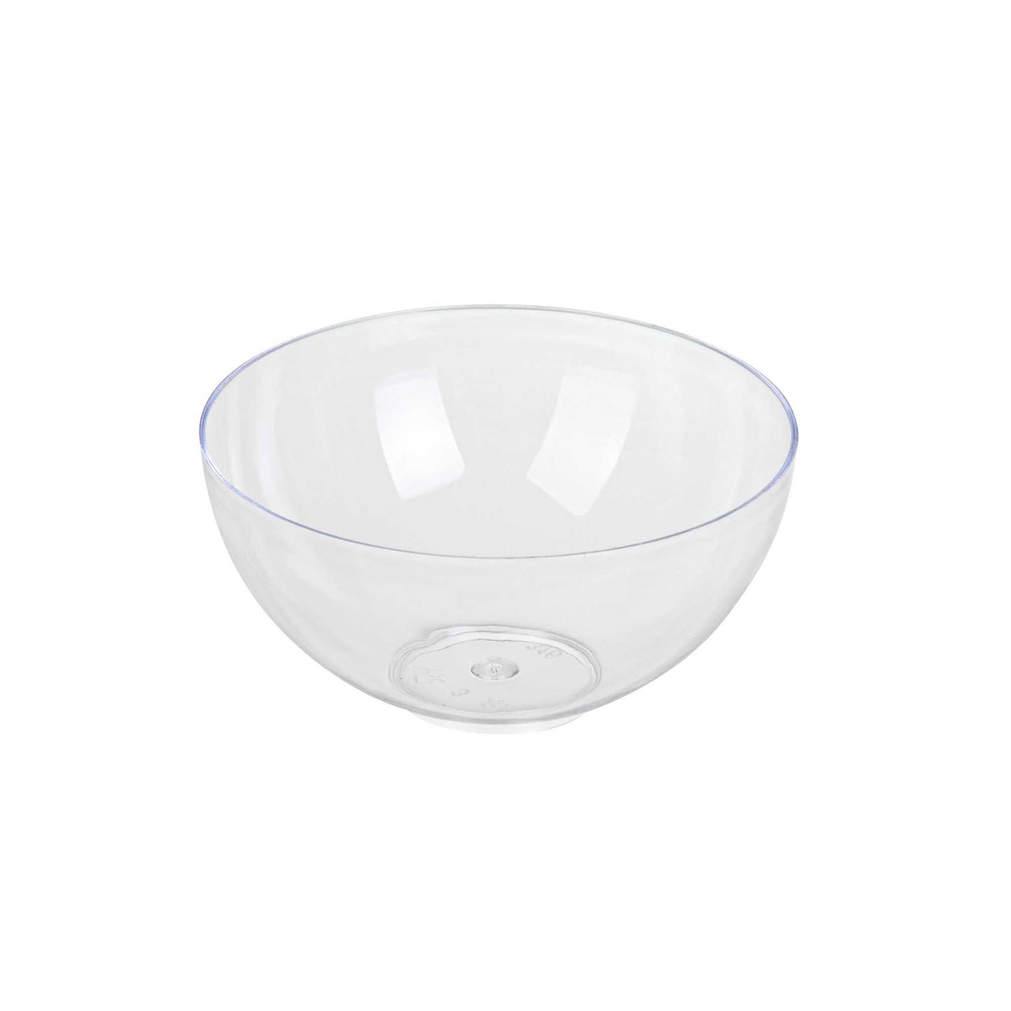 Mini Serve 3 oz Round Clear Plastic Balloon Bowl - 2 1/2" x 2 1/2" x 2 1/2" - 10 count box