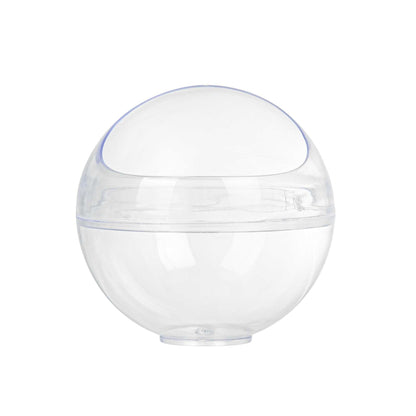 Mini Serve 3 oz Round Clear Plastic Balloon Bowl - 2 1/2" x 2 1/2" x 2 1/2" - 10 count box