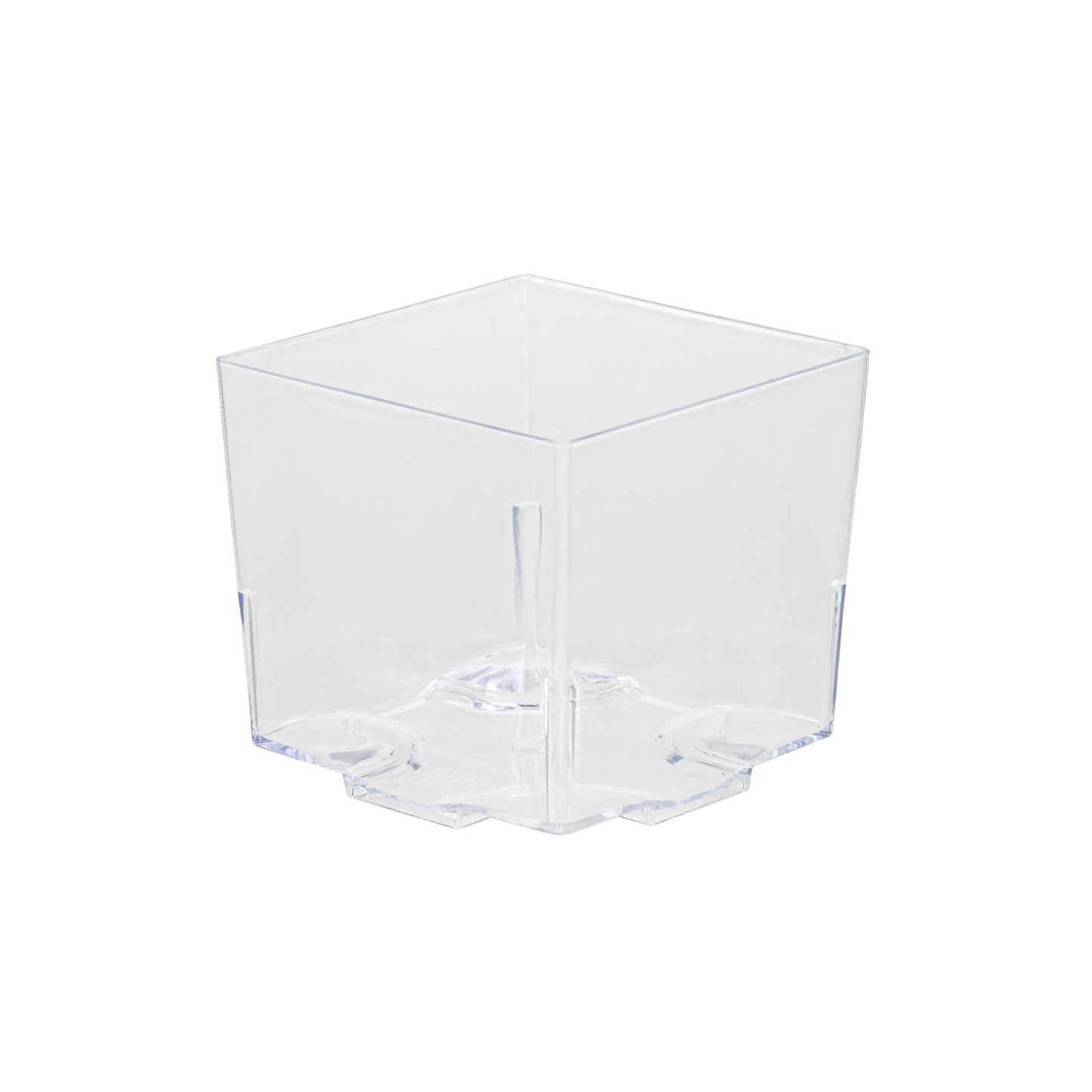 Mini Serve 5 oz Square Clear Plastic Large Quadrato Cube - 2 1/4" x 2 1/4" x 2 1/4" - 20 count box