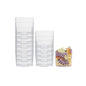 Mini Serve 5 oz Square Clear Plastic Large Quadrato Cube - 2 1/4" x 2 1/4" x 2 1/4" - 20 count box