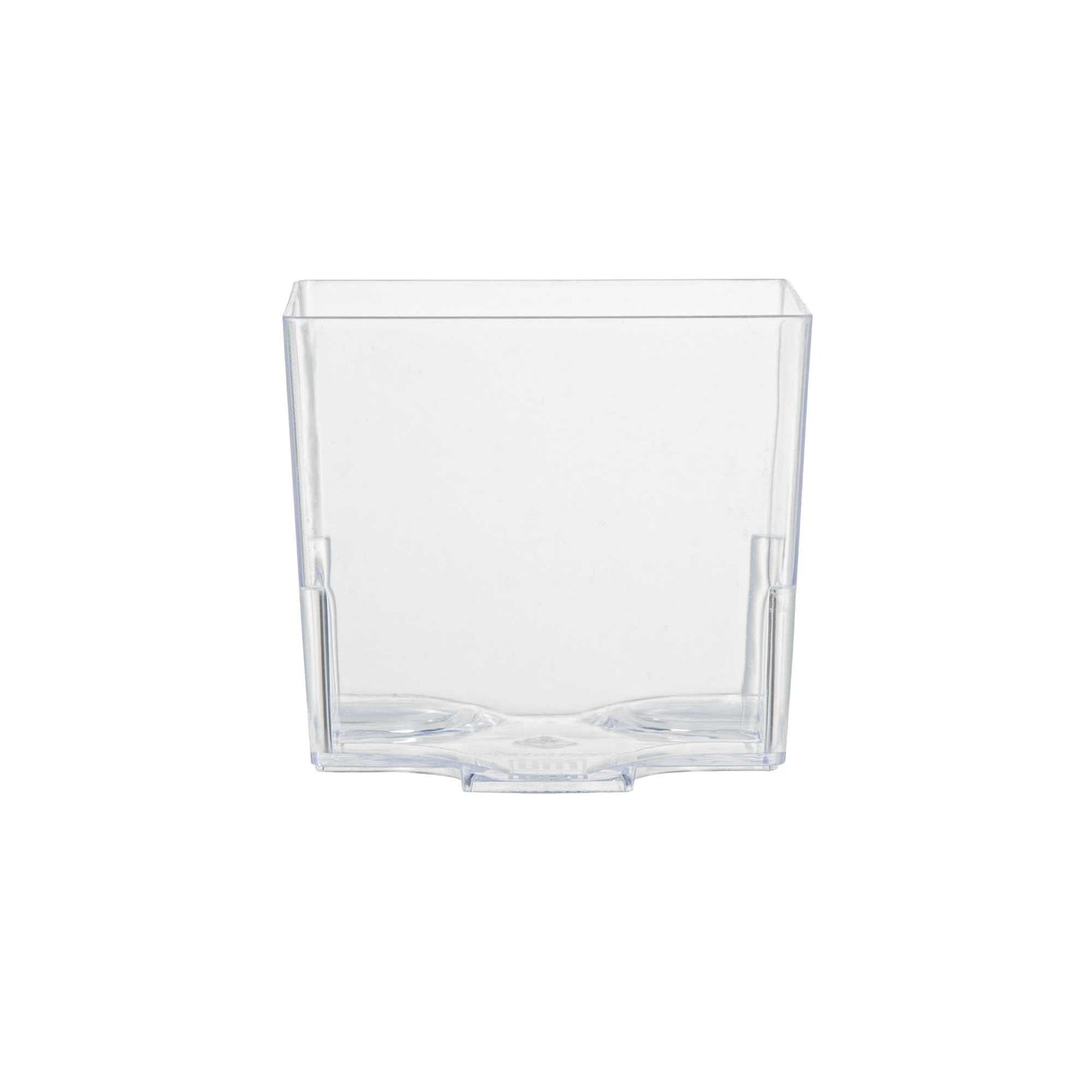 Mini Serve 5 oz Square Clear Plastic Large Quadrato Cube - 2 1/4" x 2 1/4" x 2 1/4" - 20 count box