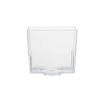 Mini Serve 5 oz Square Clear Plastic Large Quadrato Cube - 2 1/4" x 2 1/4" x 2 1/4" - 20 count box