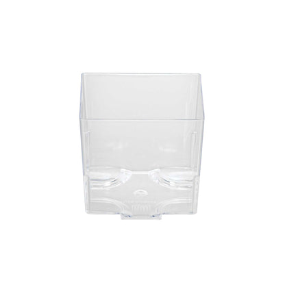 Mini Serve 5 oz Square Clear Plastic Large Quadrato Cube - 2 1/4" x 2 1/4" x 2 1/4" - 20 count box