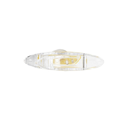 Met Lux 2 oz Clear Plastic Press Art Lemon and Lime Squeezer - 4 3/4" x 1 1/2" x 2" - 1 count box