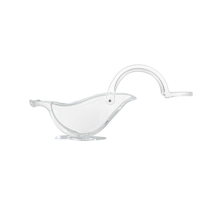 Met Lux 2 oz Clear Plastic Press Art Lemon and Lime Squeezer - 4 3/4" x 1 1/2" x 2" - 1 count box