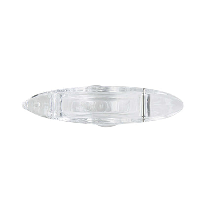 Met Lux 2 oz Clear Plastic Press Art Lemon and Lime Squeezer - 4 3/4" x 1 1/2" x 2" - 1 count box