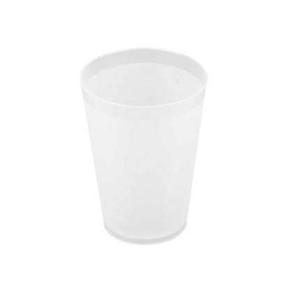Flexi Grip 12 oz Round Frosted Plastic Cup - 3 1/4" x 3 1/4" x 4 1/4" - 500 count box