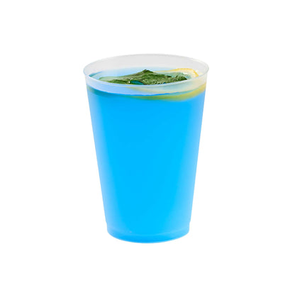 Flexi Grip 12 oz Round Frosted Plastic Cup - 3 1/4" x 3 1/4" x 4 1/4" - 25 count box