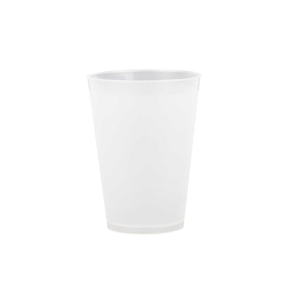 Flexi Grip 12 oz Round Frosted Plastic Cup - 3 1/4" x 3 1/4" x 4 1/4" - 25 count box