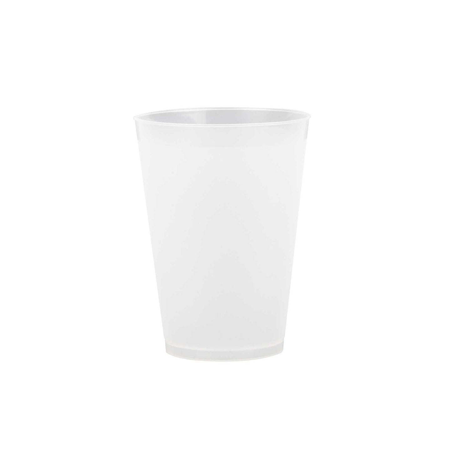 Flexi Grip 12 oz Round Frosted Plastic Cup - 3 1/4" x 3 1/4" x 4 1/4" - 500 count box