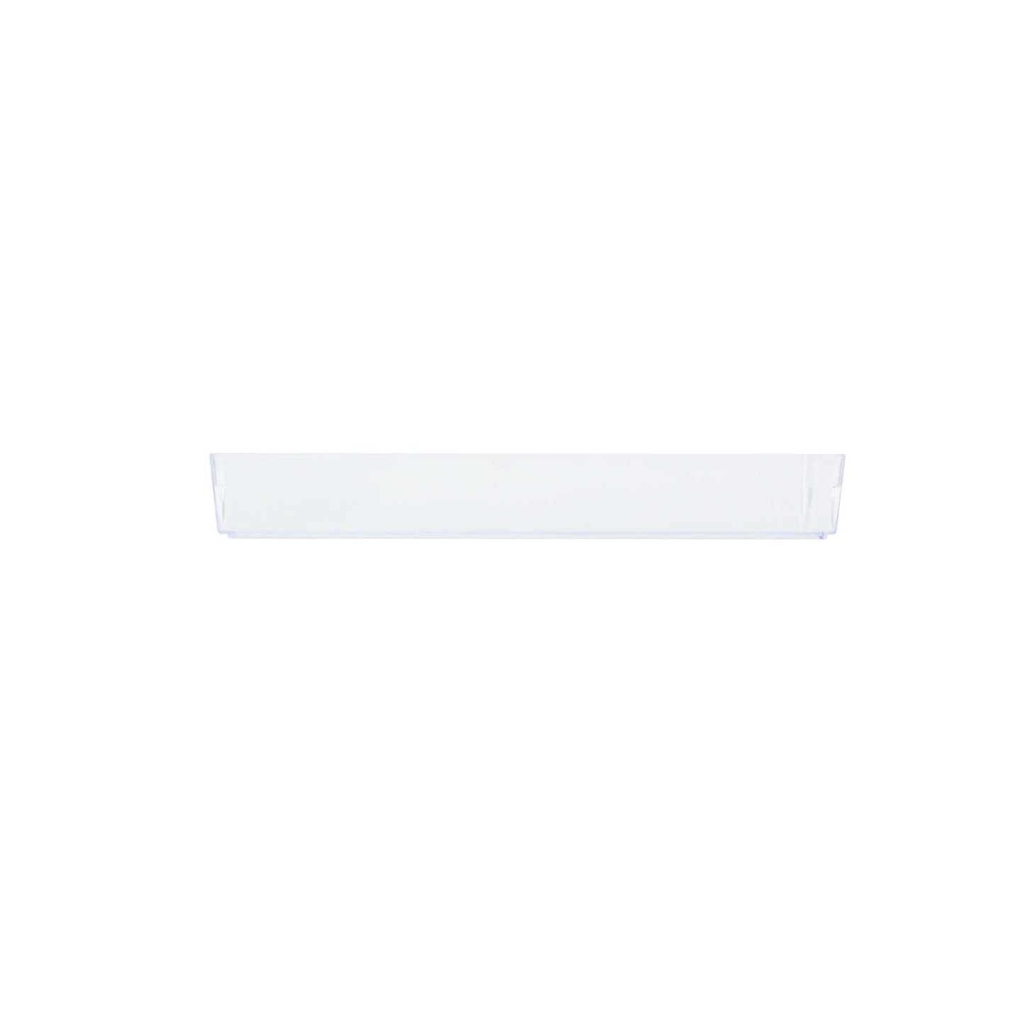 Mini Serve Rectangle Clear Plastic Modern Plate - 5 1/4" x 1 3/4" x 3/4" - 100 count box