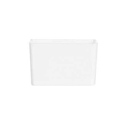 Mini Serve 2 oz Square White Plastic Short Quadrato Cup - 1 3/4" x 1 3/4" x 1" - 100 count box