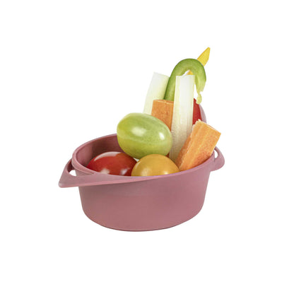 Mini Serve 3 oz Round Red Plastic Mini Infinity Pot - 3 3/4" x 2 1/2" x 1 1/4" - 100 count box
