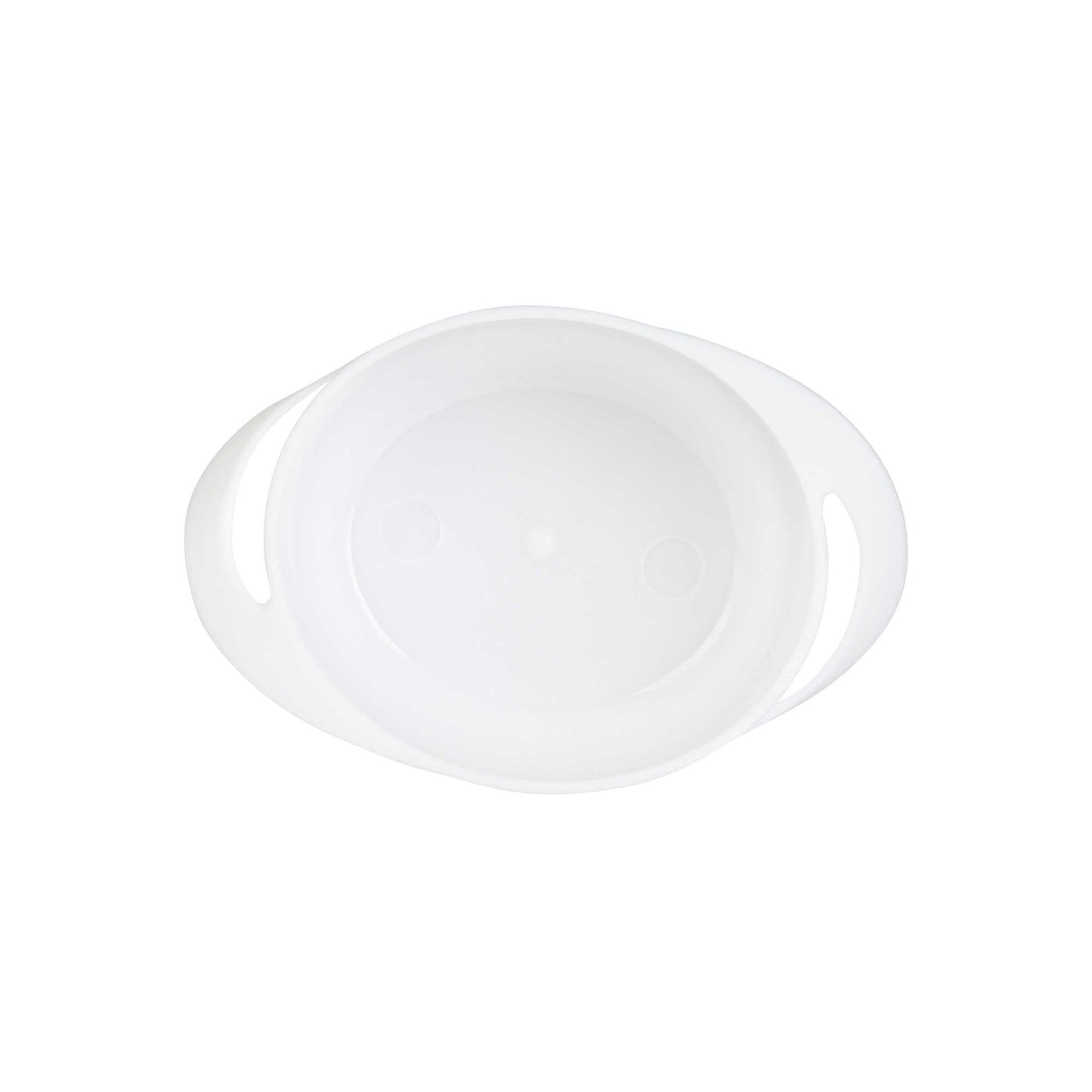 Mini Serve 3 oz Round White Plastic Mini Infinity Pot - 3 3/4" x 2 1/2" x 1 1/4" - 100 count box