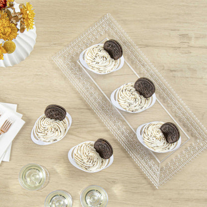 Mini Serve 3 oz Round White Plastic Mini Infinity Pot - 3 3/4" x 2 1/2" x 1 1/4" - 100 count box