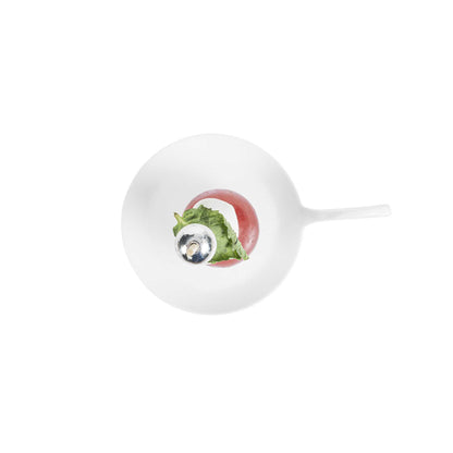 Mini Serve Fish White Plastic Tasting Plate - 3 3/4" x 2 1/2" x 1" - 100 count box