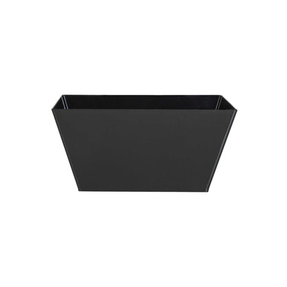 Maxi Serve 18 oz Square Black Plastic Medium Modern Bowl - 6 3/4" x 6 3/4" x 3" - 25 count box