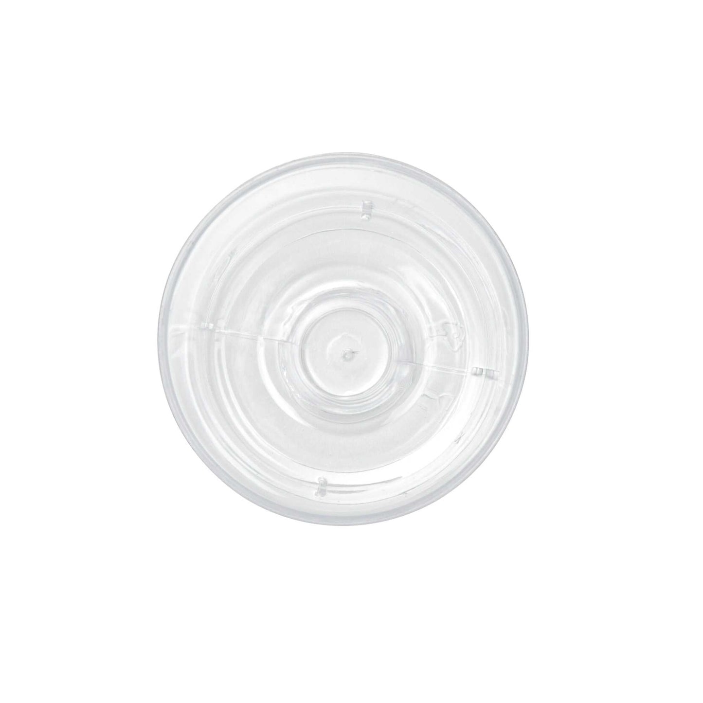 Mini Serve 1 oz Round Clear Plastic Lufthansa Drinking Cup - Stackable - 1 1/2" x 1 1/2" x 2 1/2" - 100 count box