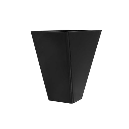 Mini Serve 4 oz Black Plastic Torcente Dessert Cup - 3" x 2 1/2" x 2 3/4" - 100 count box