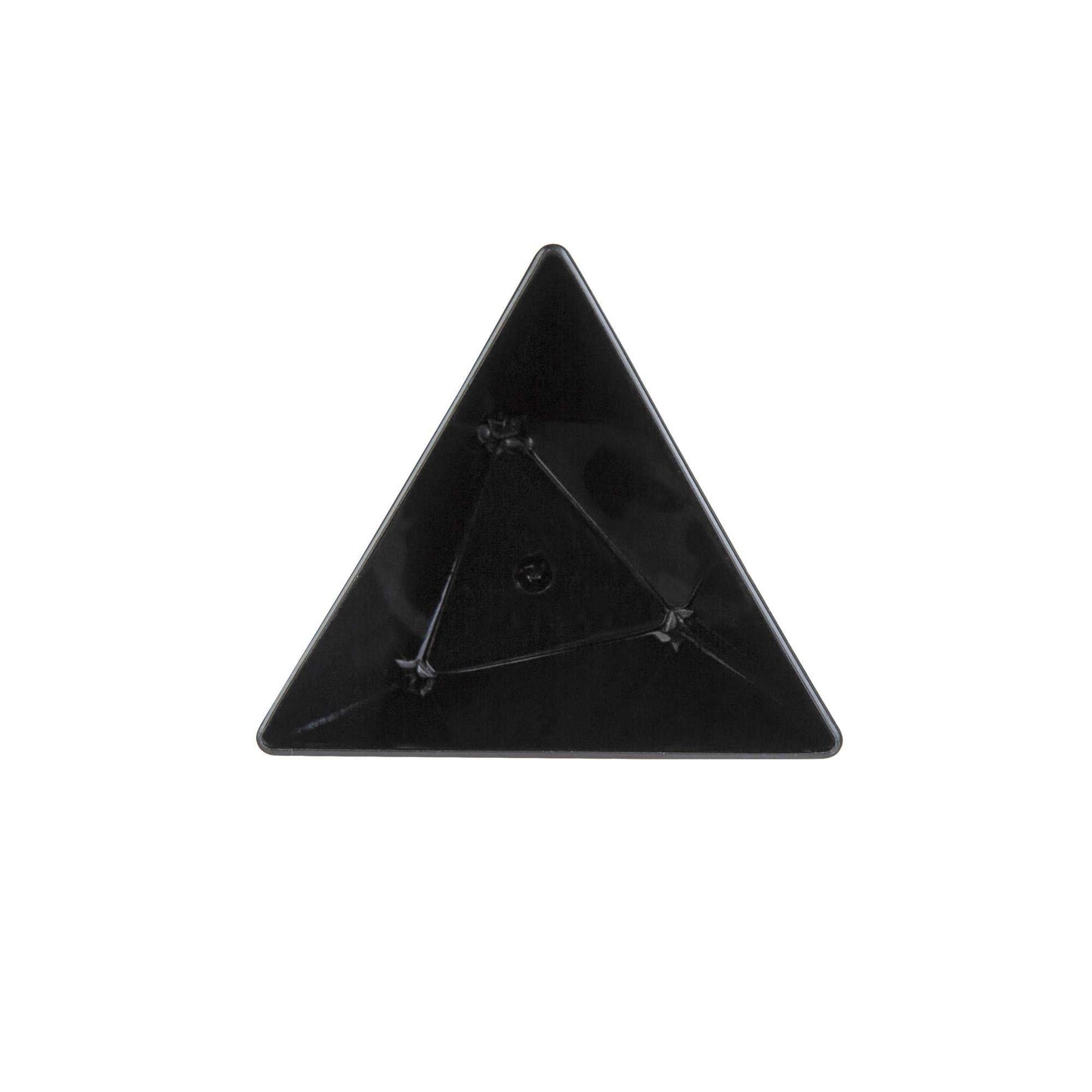 Mini Serve 4 oz Black Plastic Torcente Dessert Cup - 3" x 2 1/2" x 2 3/4" - 100 count box