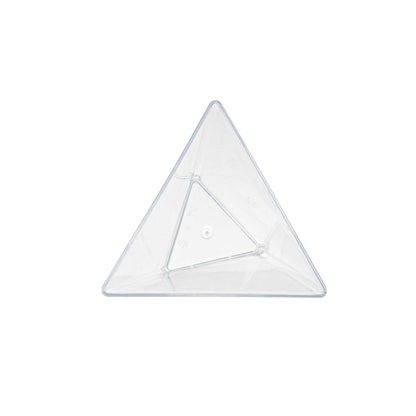 Mini Serve 4 oz Clear Plastic Torcente Dessert Cup - 3" x 2 1/2" x 2 3/4" - 25 count box