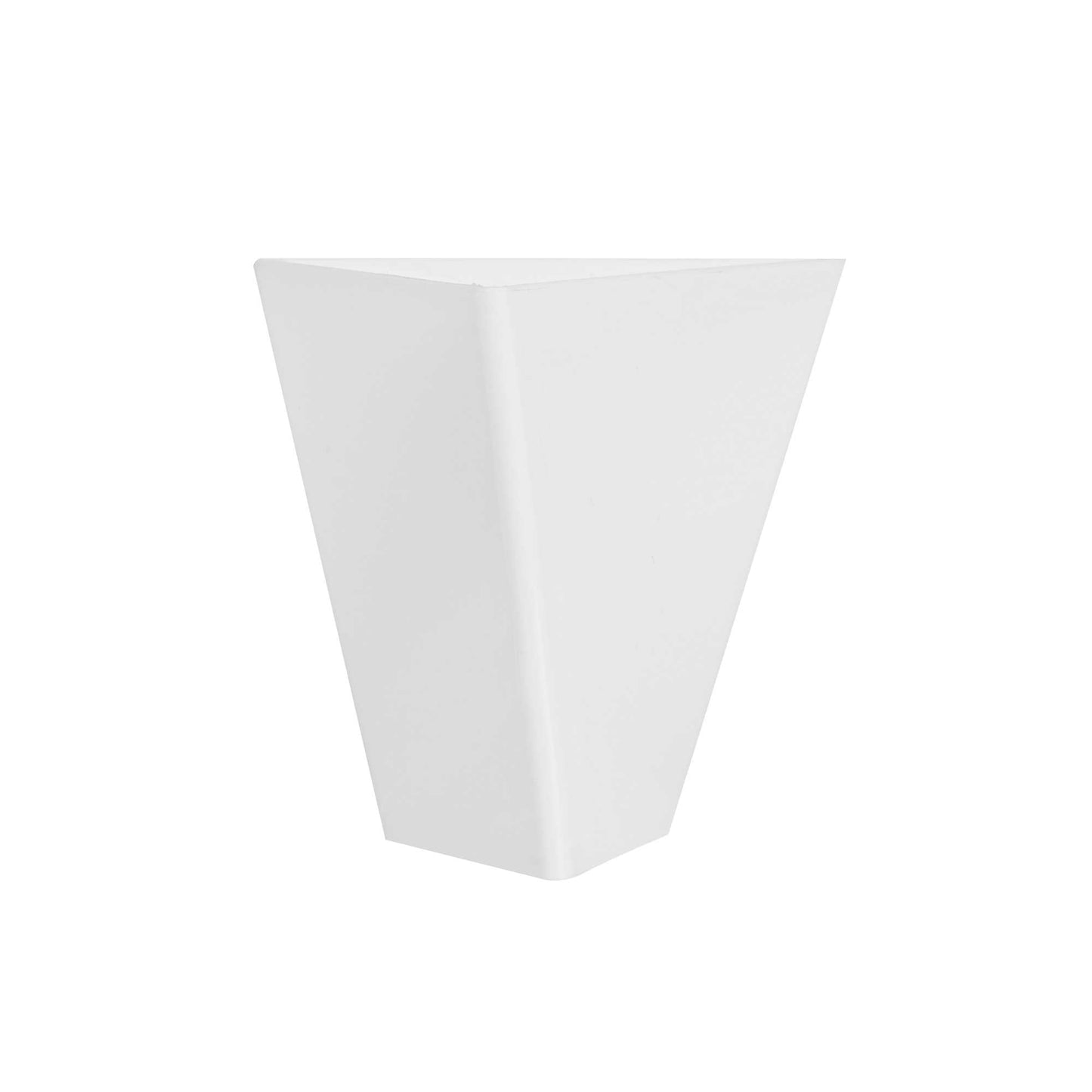 Mini Serve 4 oz White Plastic Torcente Dessert Cup - 3" x 2 1/2" x 2 3/4" - 100 count box