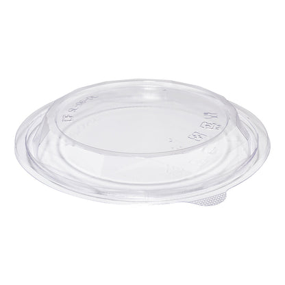 Basic Nature Round Clear PLA Plastic Lid - Fits 12 and 16 oz To Go Bowl, Compostable - 500 count box