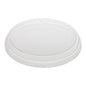 Basic Nature Round Clear Plastic Deli Container Flat Lid - Compostable - 4 1/2" x 4 1/2" x 3/4" - 50 count box