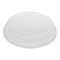 Basic Nature Round Clear PLA Plastic Dome Lid - Fits To Go Deli Container, Compostable - 500 count box