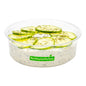 Basic Nature 8 oz Round Clear Plastic Deli Container - Compostable - 4 3/4" x 4 3/4" x 1 3/4" - 50 count box