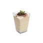 Mini Serve 4 oz Square Clear Plastic Tall Medium Kova Cup - 2" x 2" x 3" - 320 count box