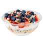 Mini Serve 7 oz Round Clear Plastic Salad Bowl - 5" x 5" x 1 3/4" - 200 count box