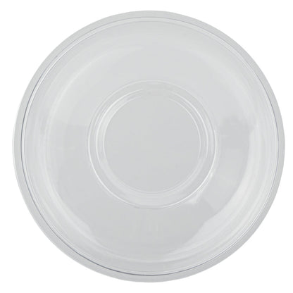 Mini Serve 7 oz Round Clear Plastic Salad Bowl - 5" x 5" x 1 3/4" - 200 count box