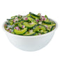 Mini Serve 7 oz Round White Plastic Salad Bowl - 5" x 5" x 1 3/4" - 200 count box