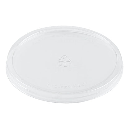 Mini Serve Round Clear Plastic Lid - Fits 7 oz Salad Bowl - 200 count box