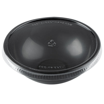 Mini Serve Round Clear Plastic Lid - Fits 7 oz Salad Bowl - 200 count box