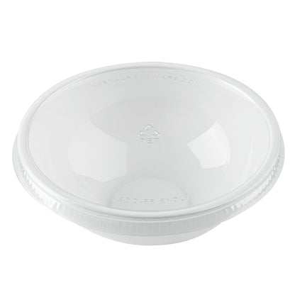 Mini Serve Round Clear Plastic Lid - Fits 7 oz Salad Bowl - 200 count box