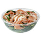 Maxi Serve 18 oz Round Clear Plastic Salad Bowl - 6" x 6" x 2 1/2" - 200 count box