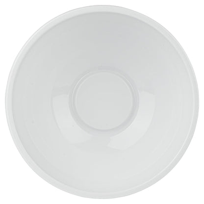 Maxi Serve 18 oz Round White Plastic Salad Bowl - 6" x 6" x 2 1/2" - 200 count box