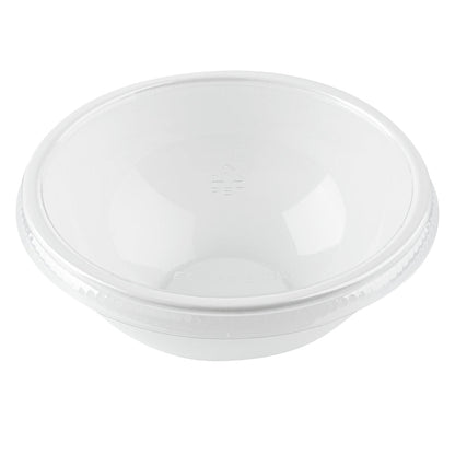 Maxi Serve Round Clear Plastic Lid - Fits 18 oz Salad Bowl - 200 count box