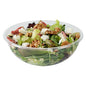 Maxi Serve 21 oz Round Clear Plastic Salad Bowl - 6 3/4" x 6 3/4" x 2 1/2" - 200 count box