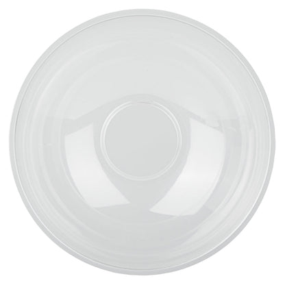 Maxi Serve 21 oz Round Clear Plastic Salad Bowl - 6 3/4" x 6 3/4" x 2 1/2" - 200 count box