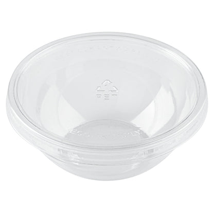 Maxi Serve Round Clear Plastic Lid - Fits 21 oz Salad Bowl - 200 count box