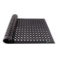 Serve Secure Rectangle Black Rubber Floor Mat - Beveled Edge - 36" x 24" x 1/2" - 1 count box