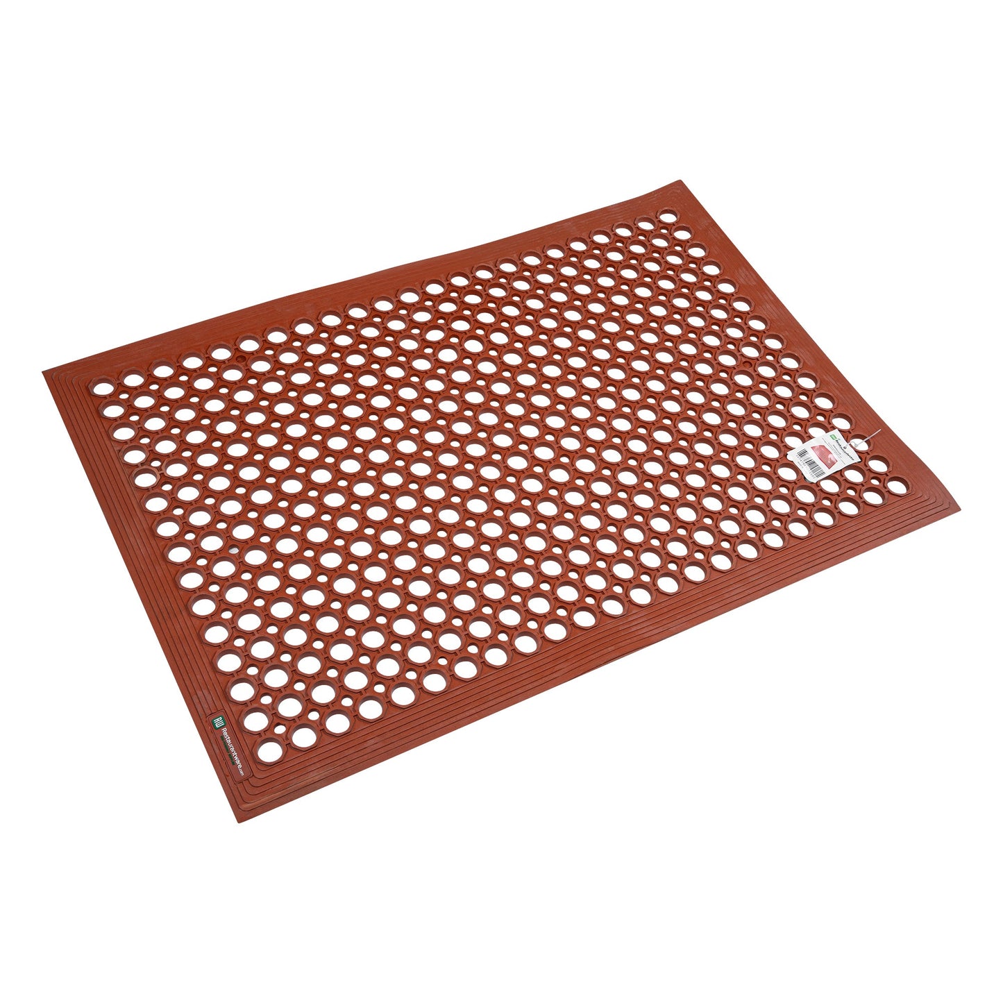 Serve Secure Red Rubber Floor Mat - Anti-Fatigue, Grease-Resistant - 36" x 24" x 1/2" - 1 count box