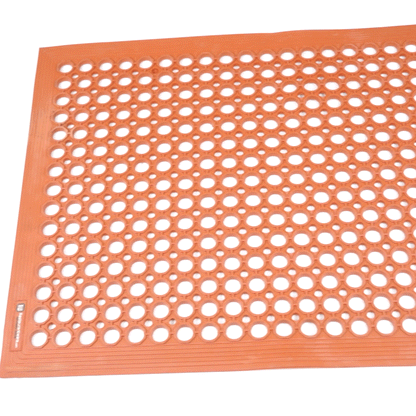 Serve Secure Red Rubber Floor Mat - Anti-Fatigue, Grease-Resistant - 36" x 24" x 1/2" - 1 count box