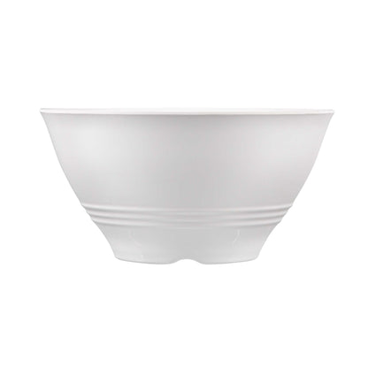 Voga 74 oz Round White Melamine Large Bowl - Incline - 8 1/2" x 8 1/2" x 4 1/4" - 10 count box