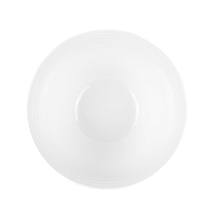 Voga 74 oz Round White Melamine Large Bowl - Incline - 8 1/2" x 8 1/2" x 4 1/4" - 10 count box
